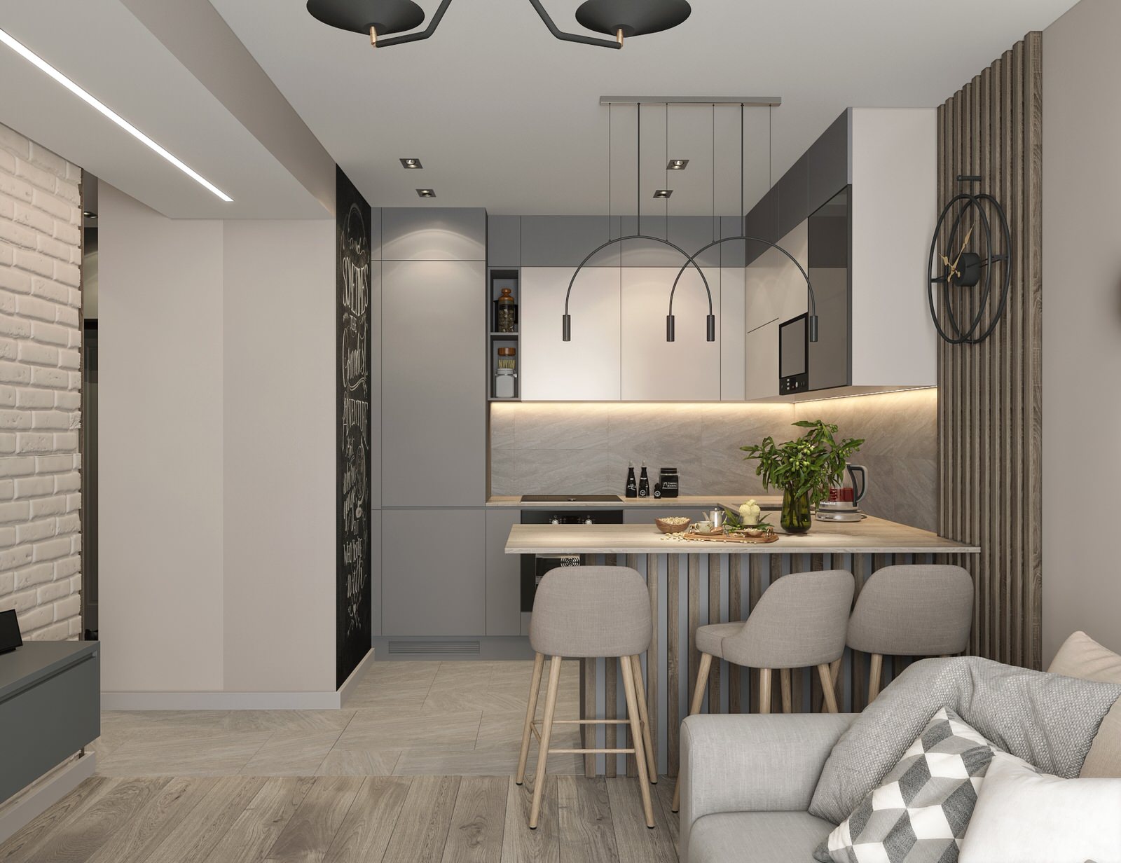 Обложка проекта: Квартира для молодой пары ЖК "ОТРАДА"