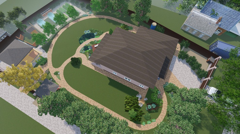 Обложка проекта: Дизайн и планировка частного пространства в поселке Палкино