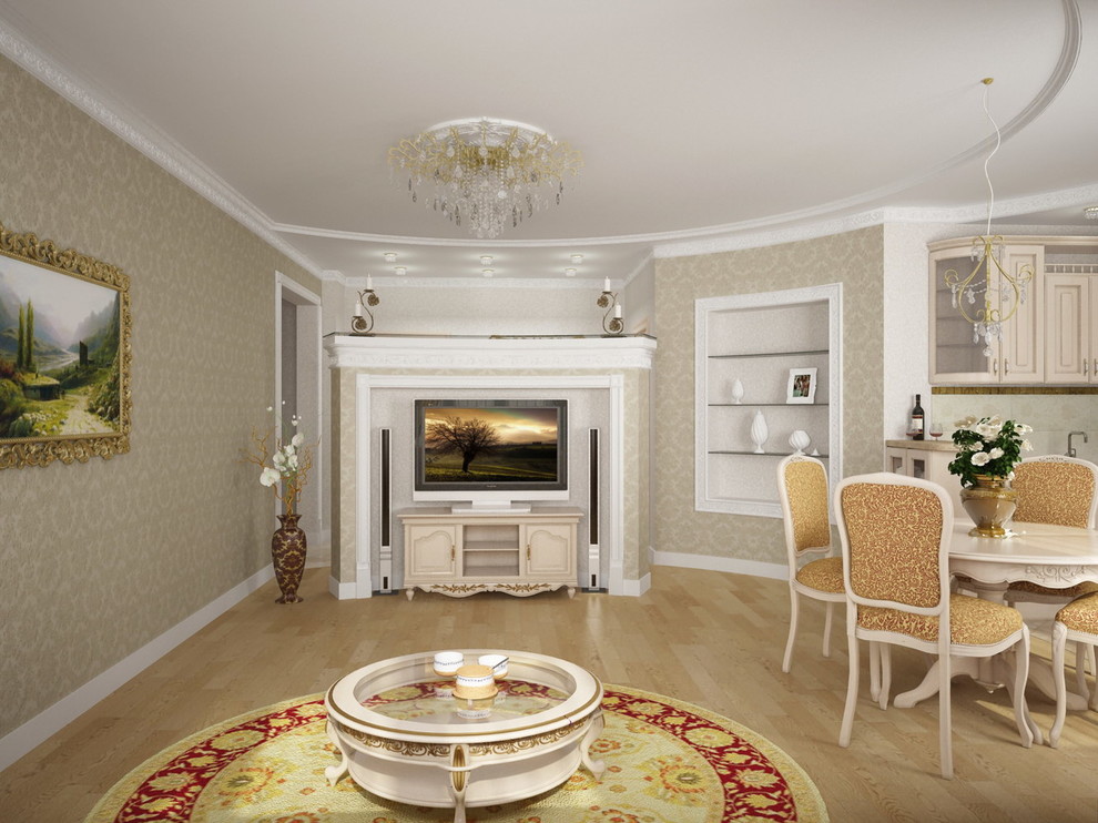 Квартира  в классическом стиле 75 кв.м