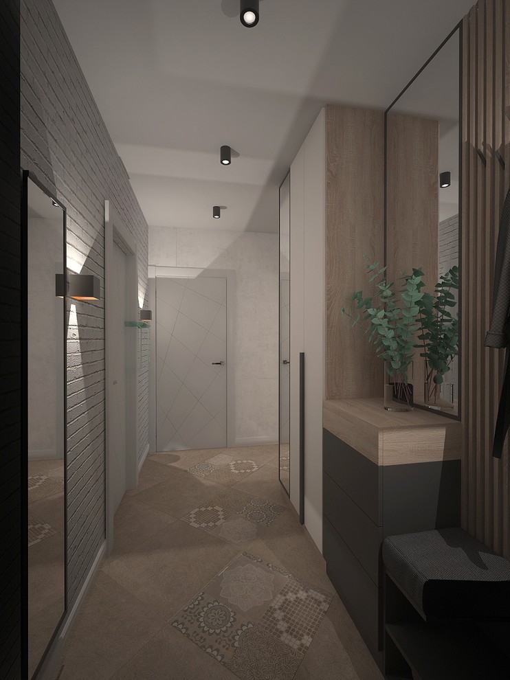 Проект 2-х комнатной квартиры в современном стиле