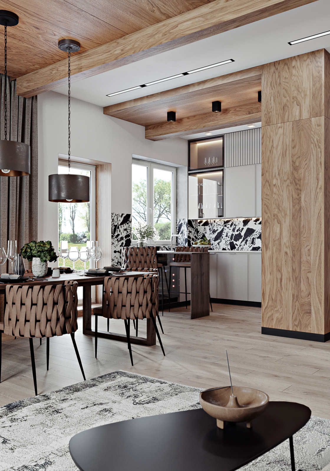 Дизайн интерьера дома в Новофедоровском