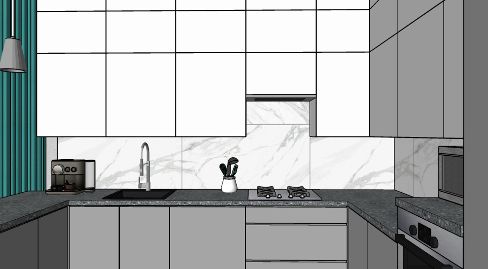 Кухня-столовая вид А