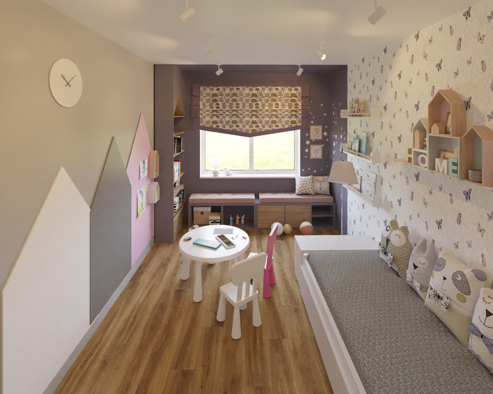 Детская комната для творческой девочки