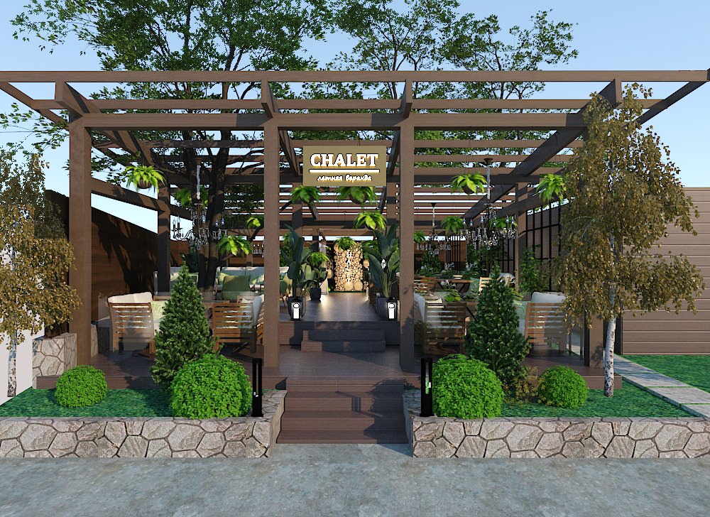 Обложка проекта: Летнее кафе "CHALLET", в р-не ул. Вилкова.
