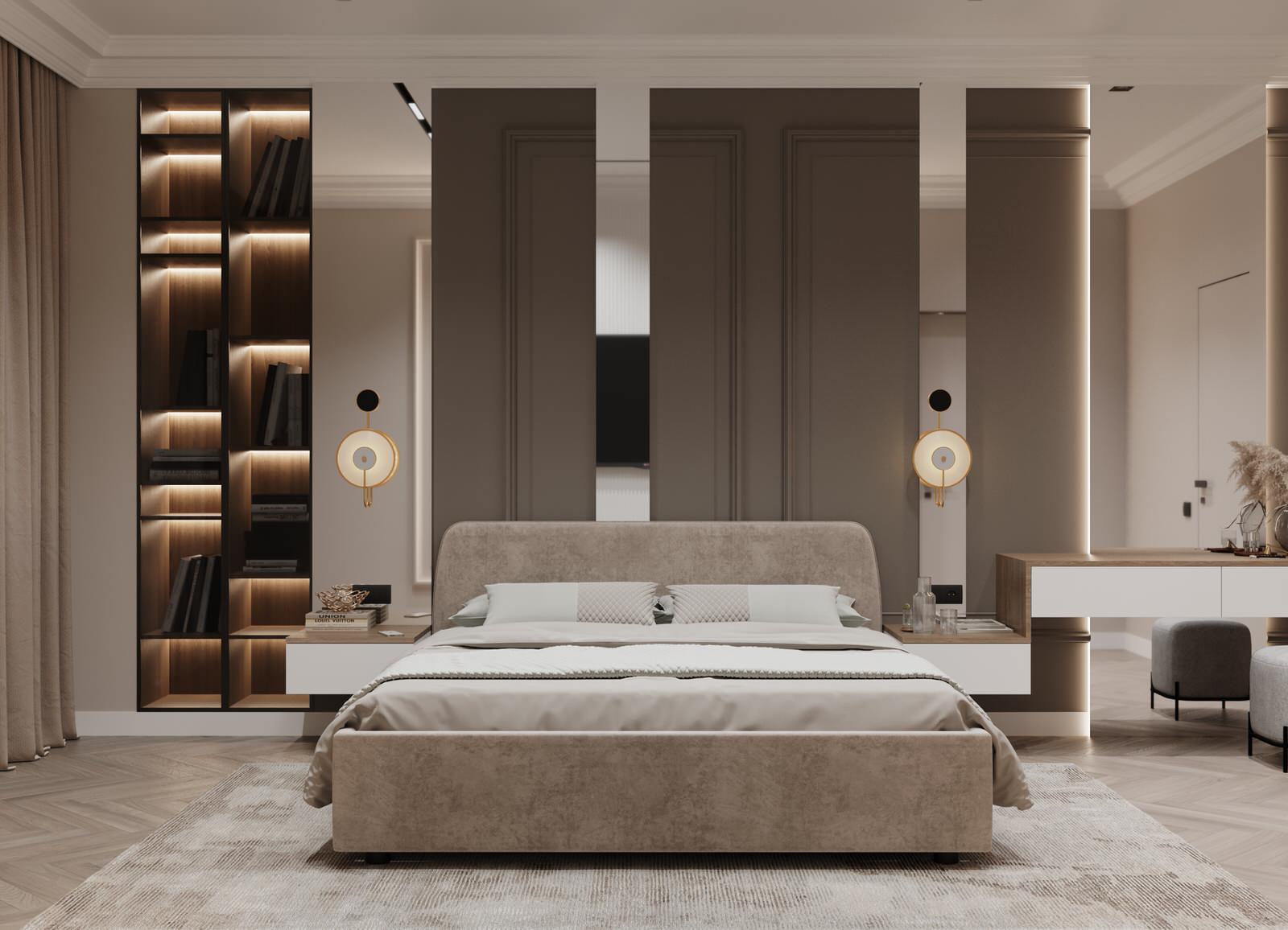 Дизайн спальни, ЖК Новоград