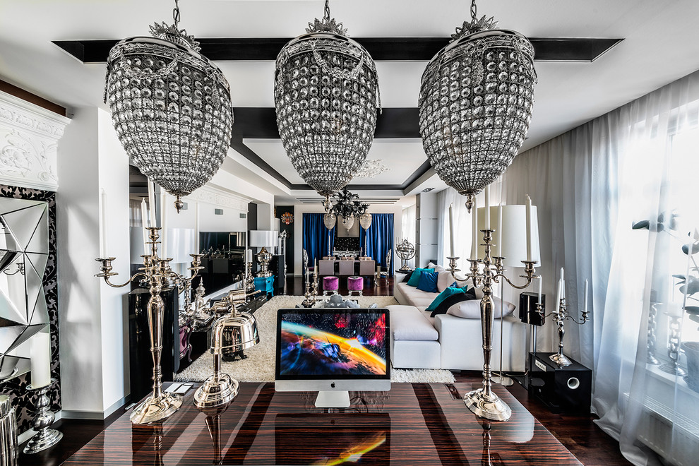 Съёмка интерьера квартиры в стиле фьюжн.