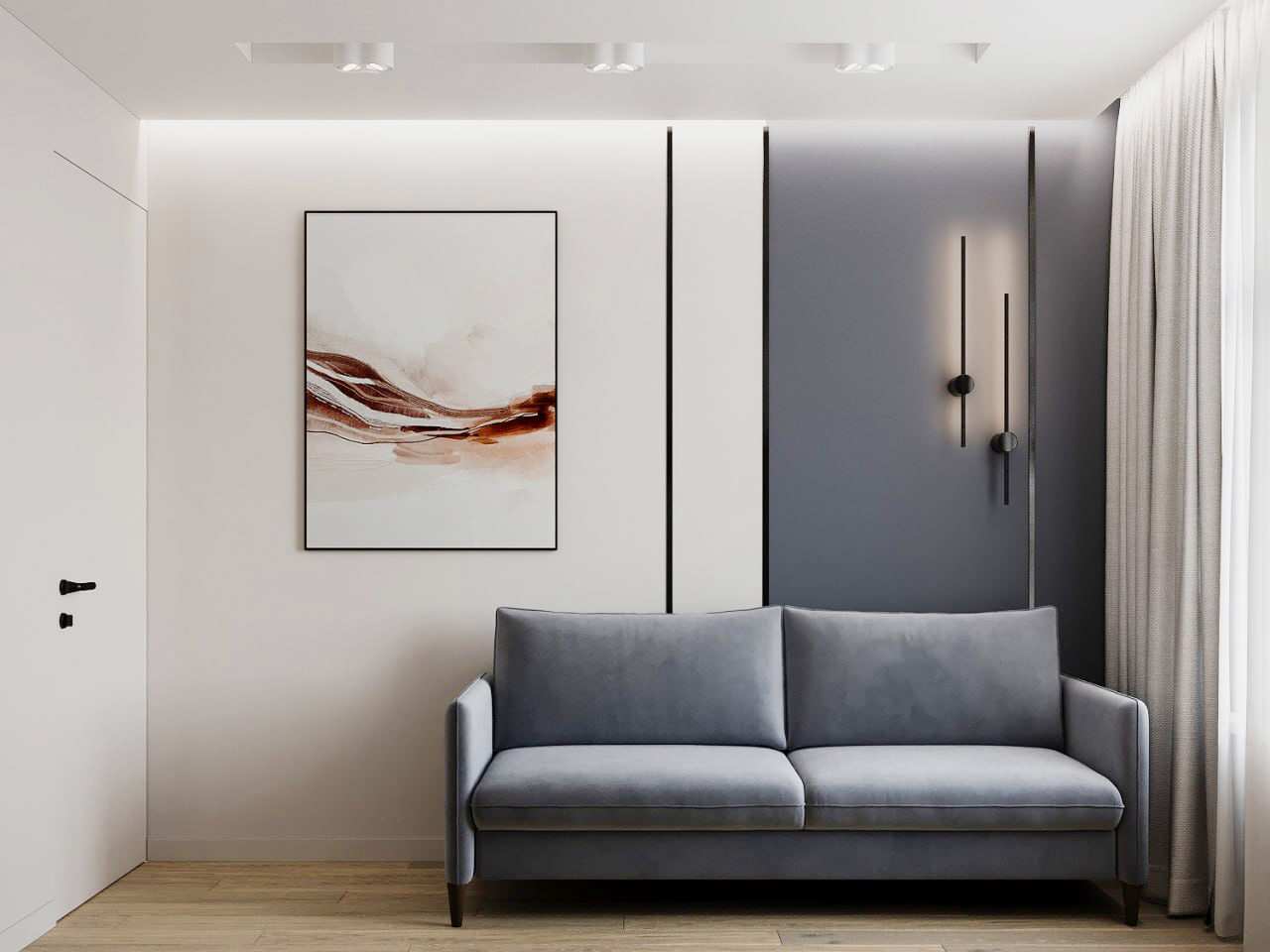 Дизайн-проект квартиры 60 кв.м в современном стиле