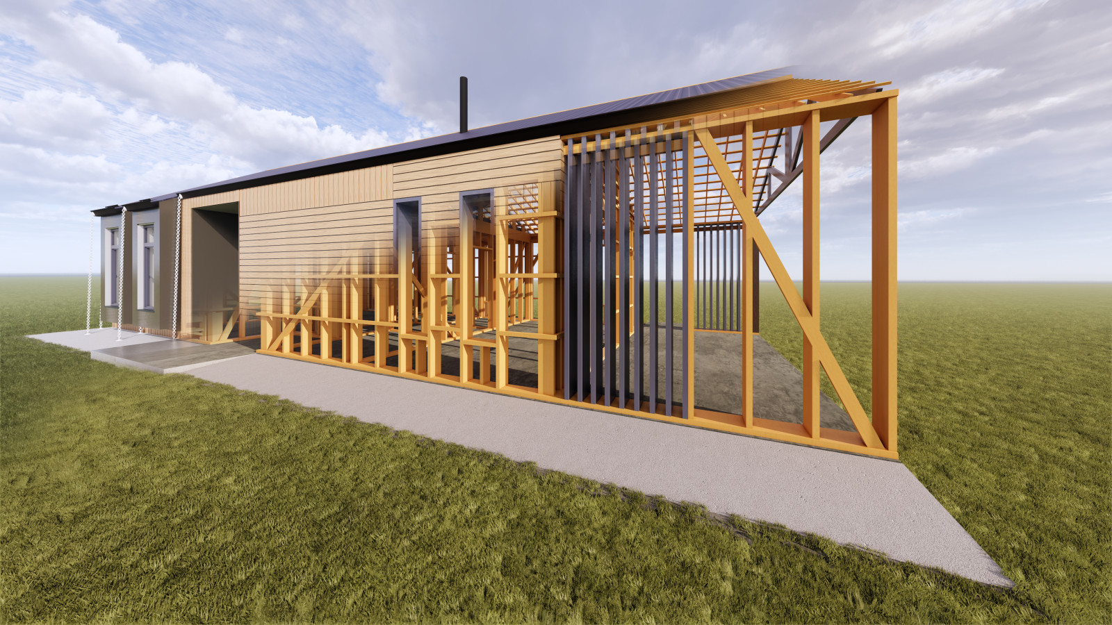 Обложка проекта: Проект каркасного жилого дома для заказчика из Норвегии