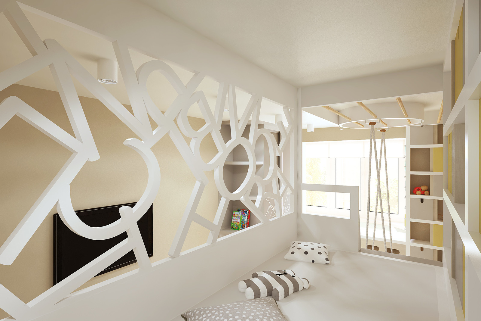 Детская с именным панно