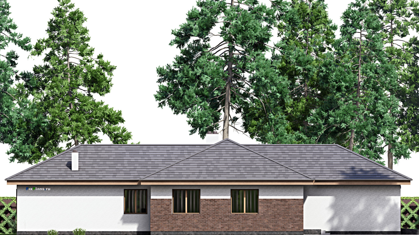 Проект одноэтажного дома 22х24м S348м2 F-15713