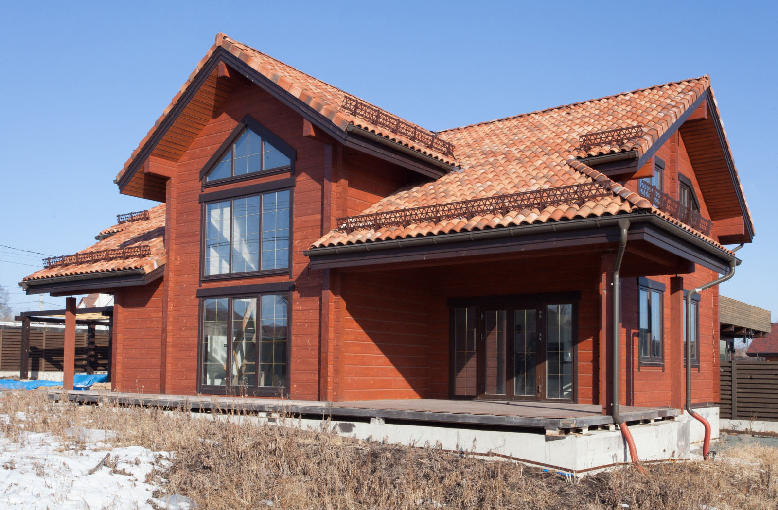 Готовый дом из клееного бруса по проекту "Алдан" 312 м2