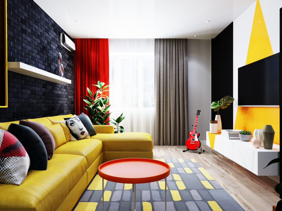 Дизайн гостиной в ЖК Парковый, г. Тула