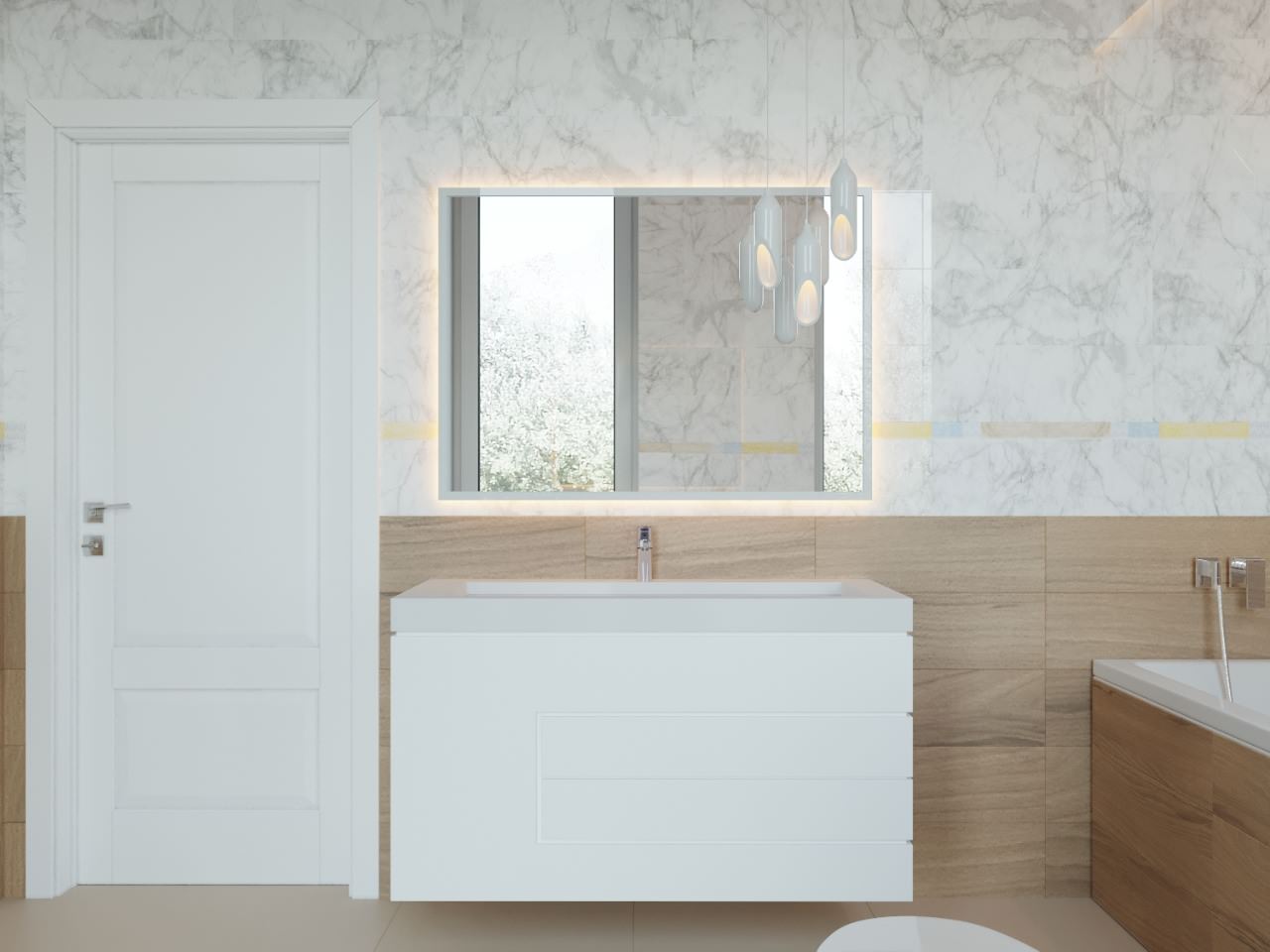 Обложка проекта: Интерьер в скандинавском стиле 152 м^2. г.Казань