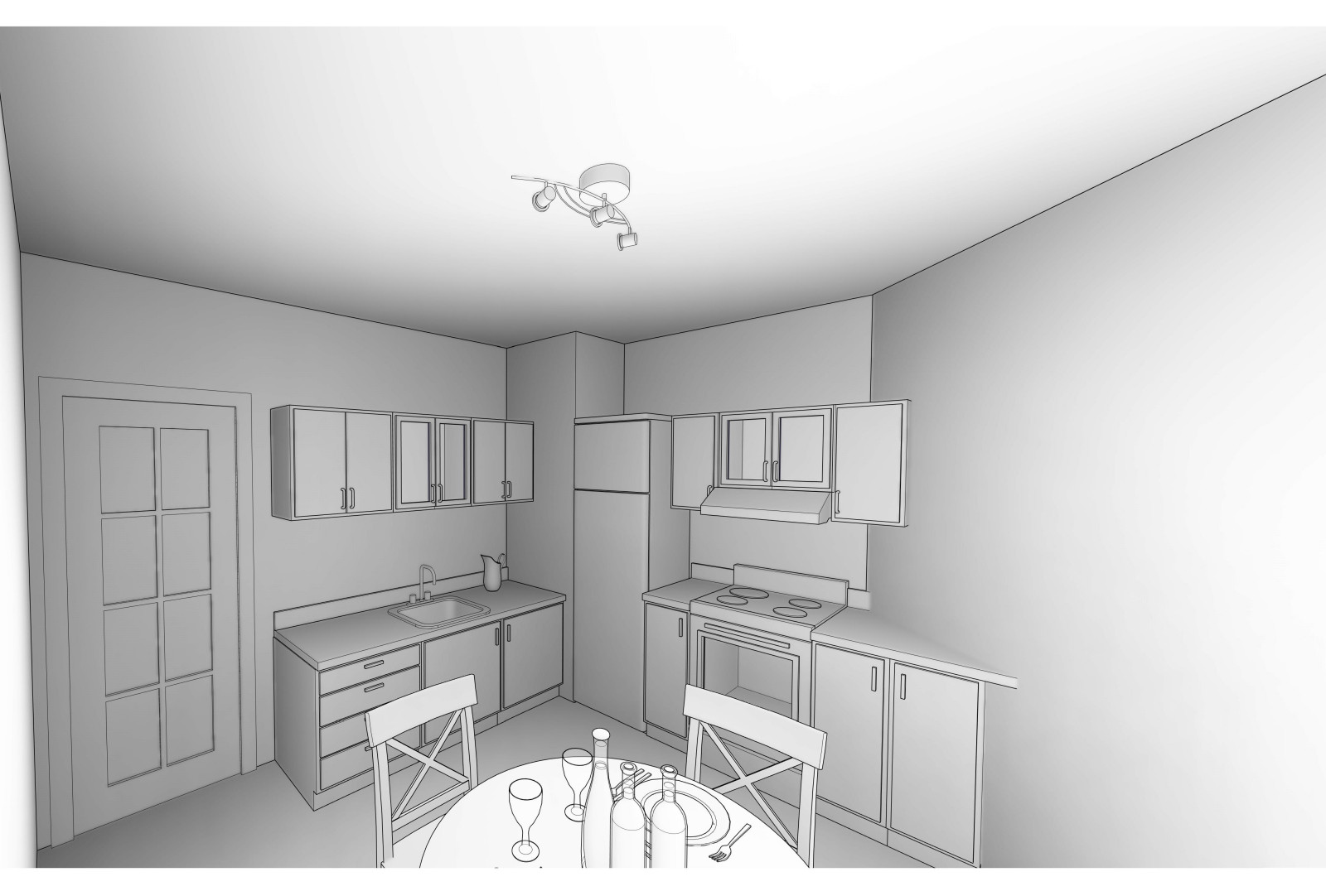 Квартира для холостяка. Москва.