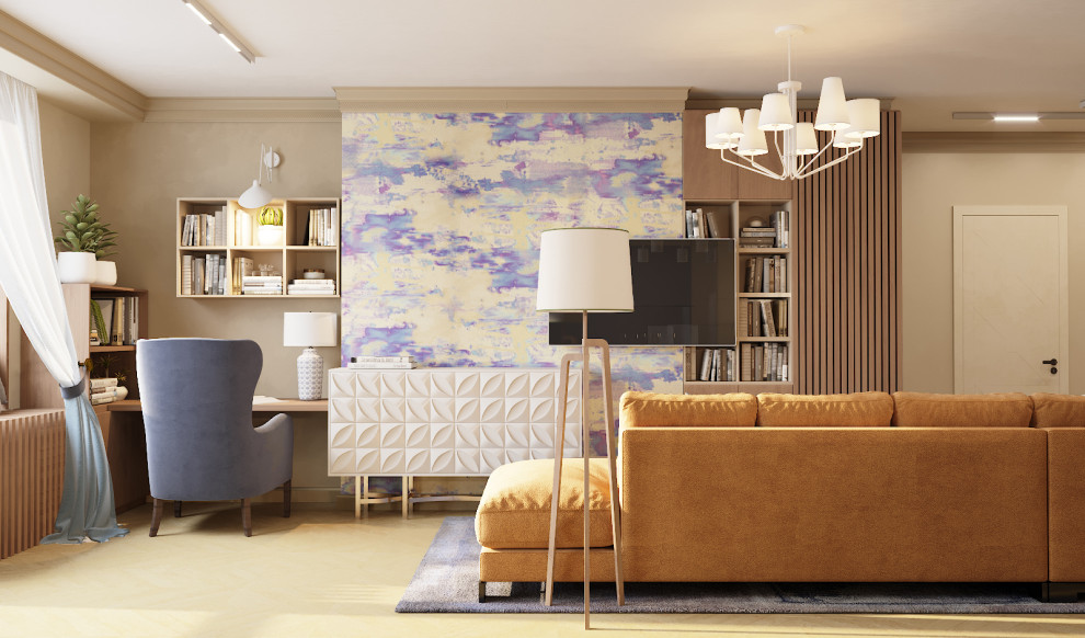 Гостиная. Зона ТВ.