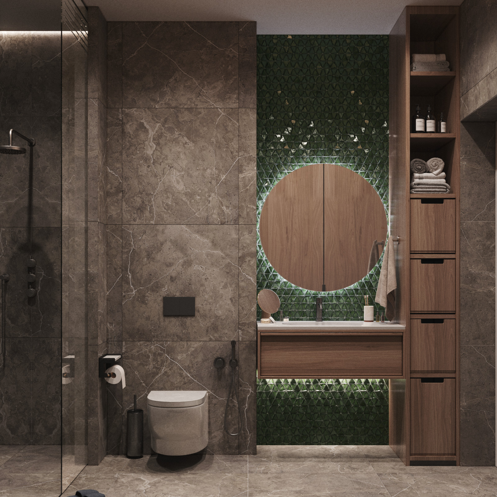 Дизайн-проект в современном стиле, коттедж 250 м2