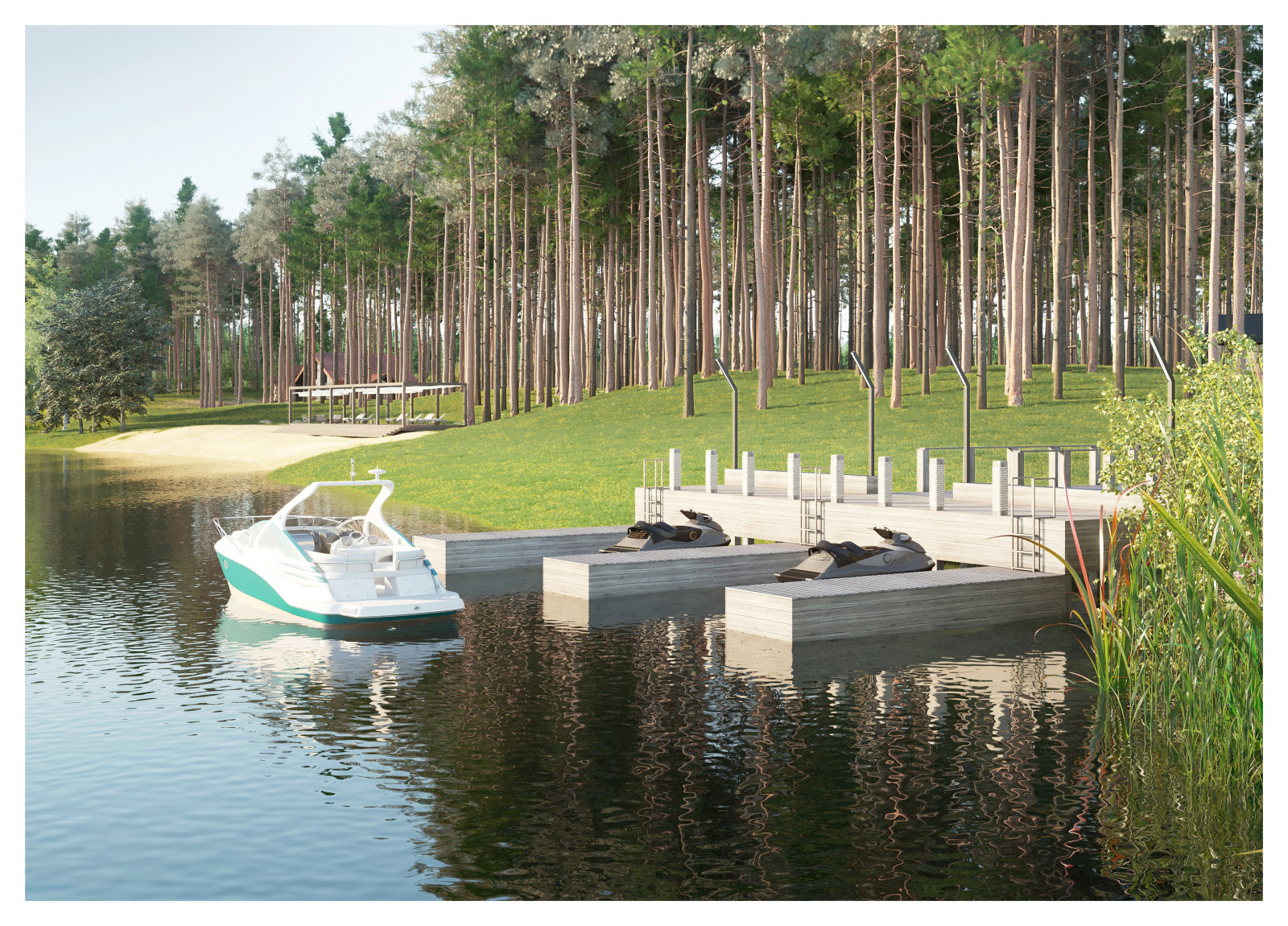 Дом охотника. Благоустройство территории.