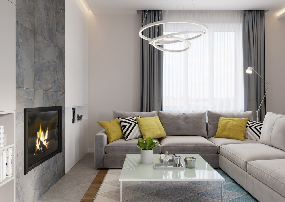 Кухня-гостиная в загородном доме