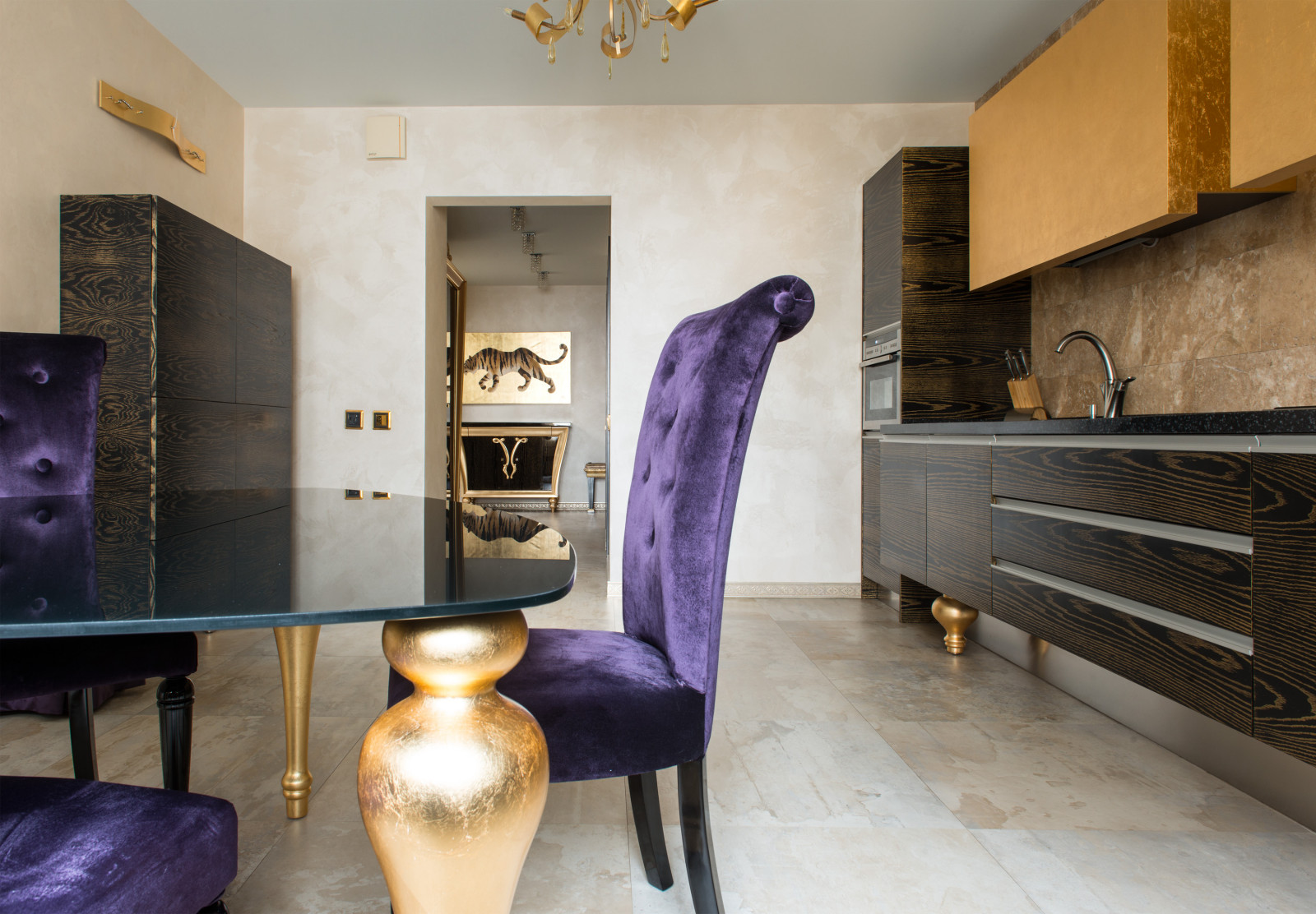 "Ход конём" - квартира в стиле ар-деко 150 м2, г. Люберцы