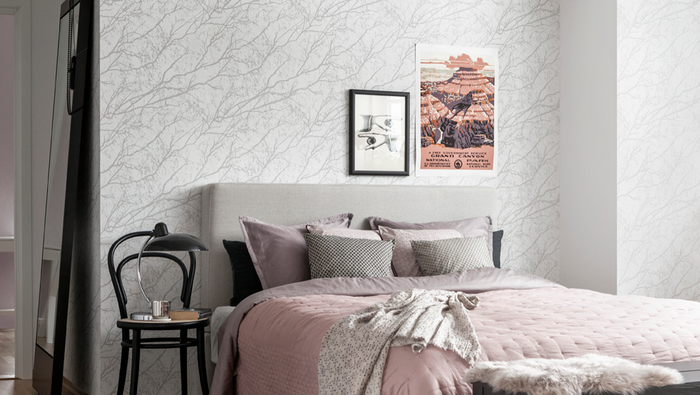 шведские обои в интерьере