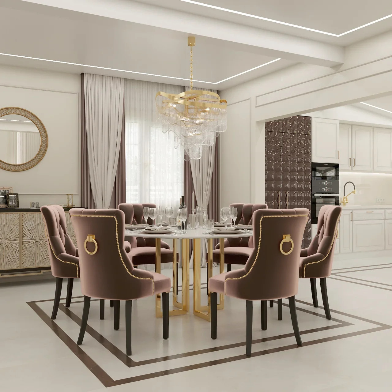 Обложка проекта: Частный дом, дизайн-проект неоклассика