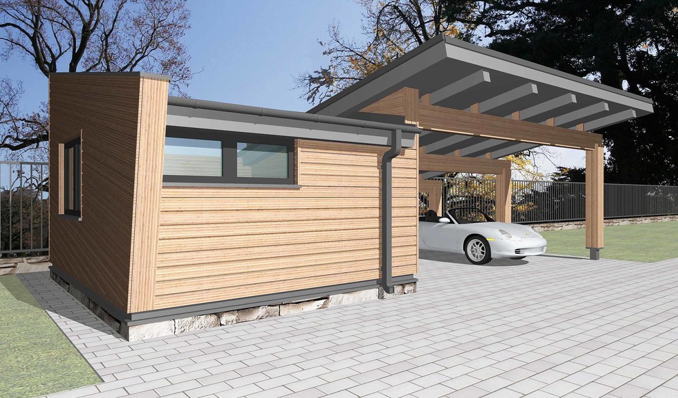 Мастерская с навесом для а/м