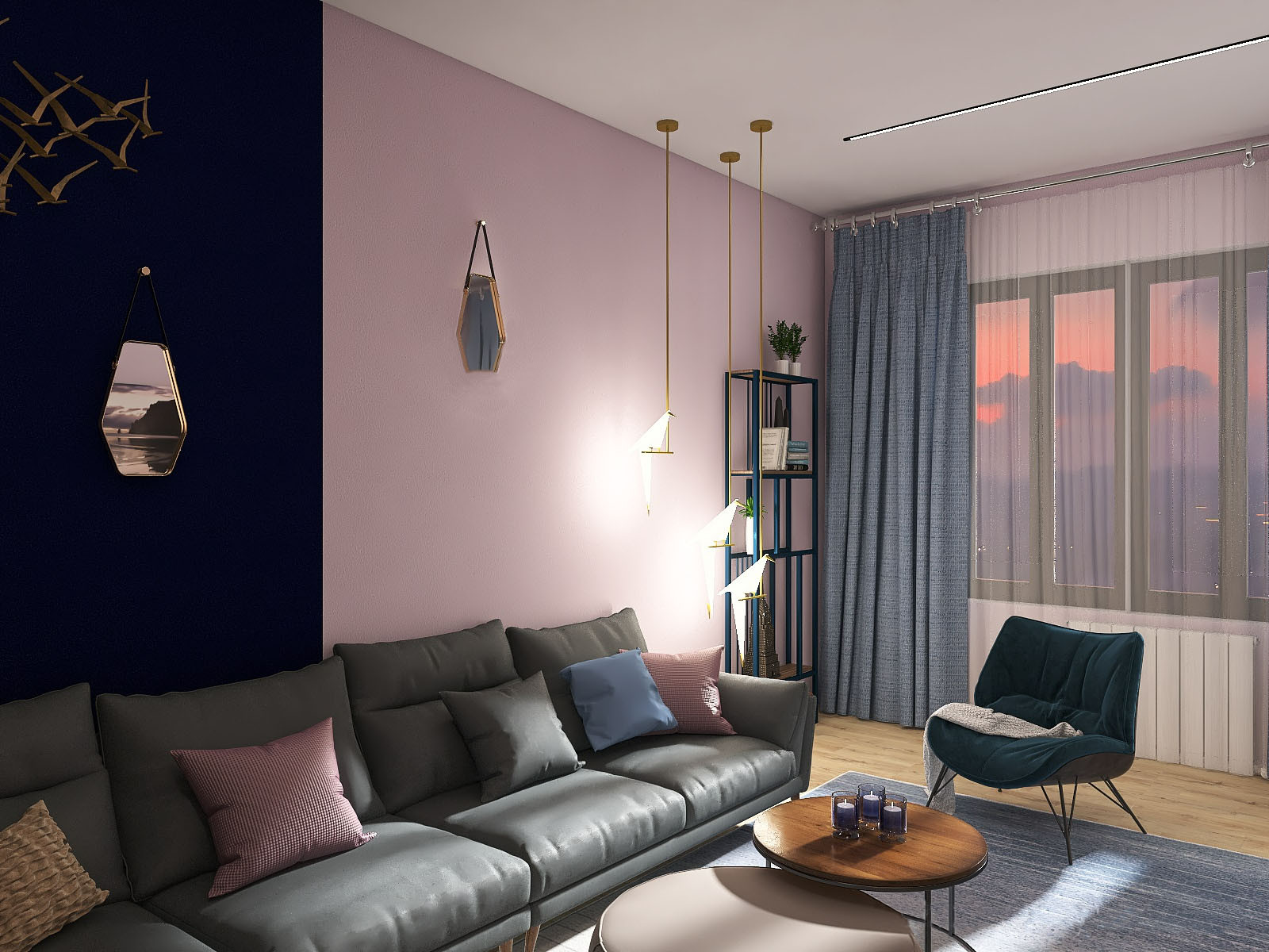 Двухкомнатная квартира с элементами Эко стиляго