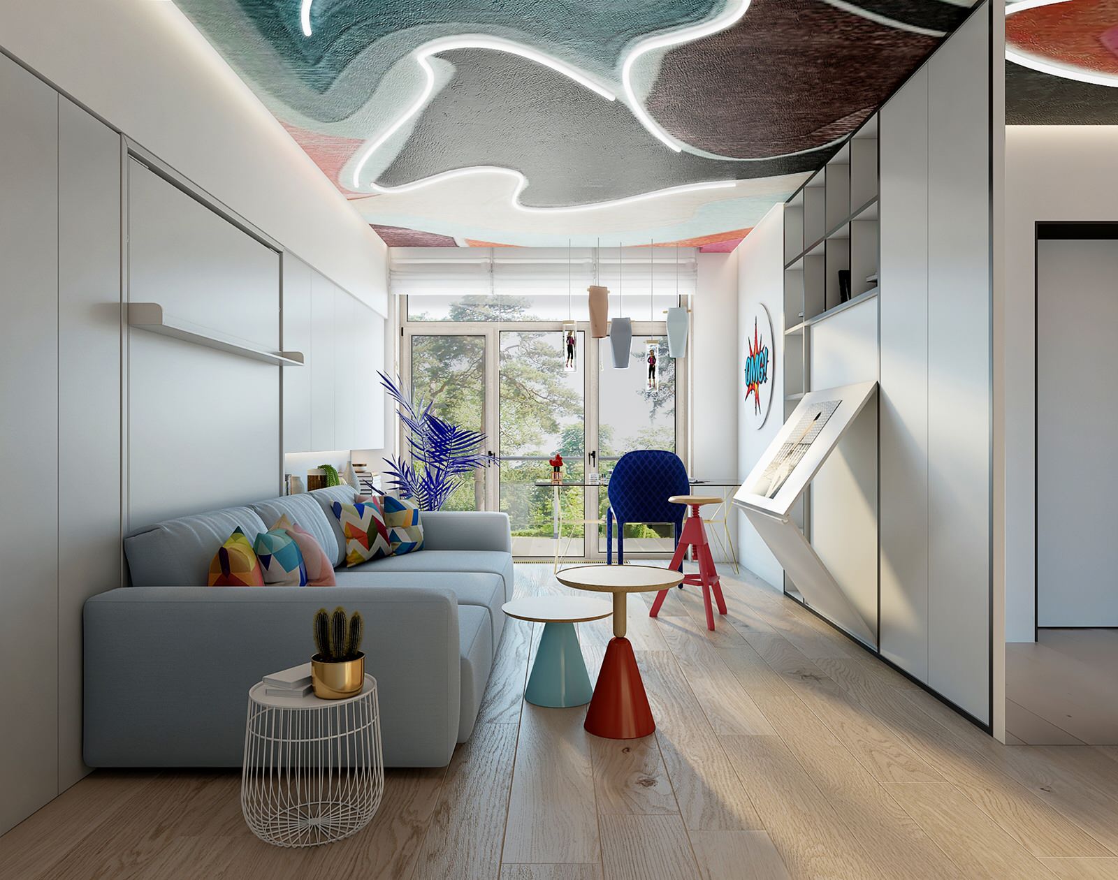 Комната для гостей. Мастерская. Таунхаус в ЖК "Парк Авеню"