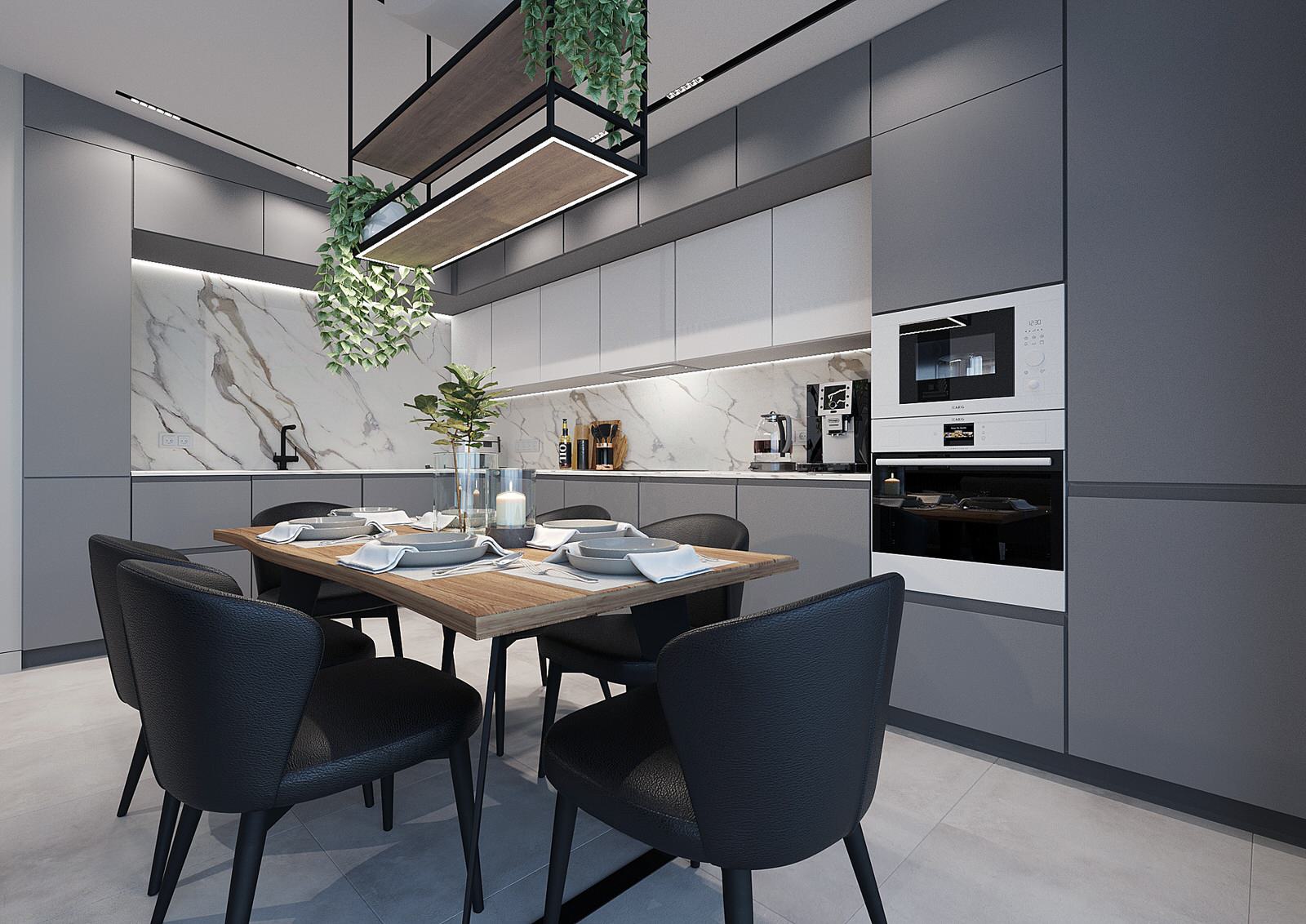 Двух-уровневая квартира для семьи с 3 детьми