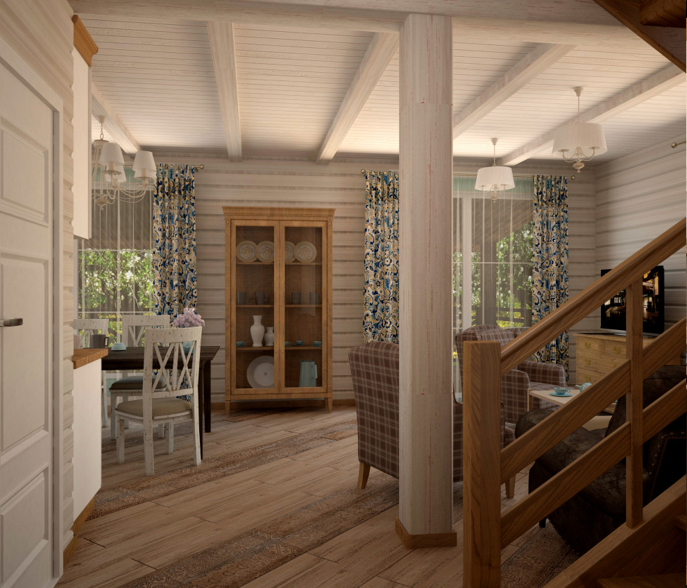 Интерьер загородного дома, д. Хабарское, Нижегородская область