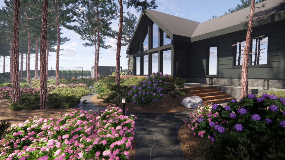 Вид на террасу дома