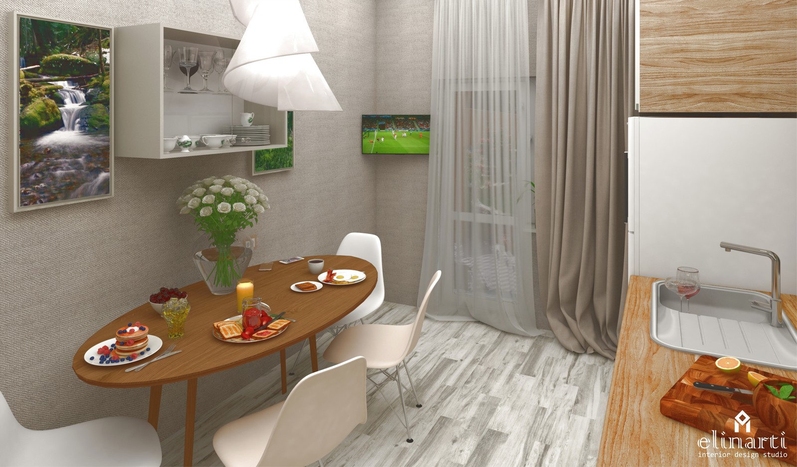 Кухня "Закругление"