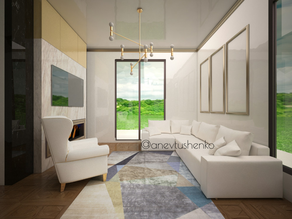 Дом 2 этажный для теплого региона в современном стиле.