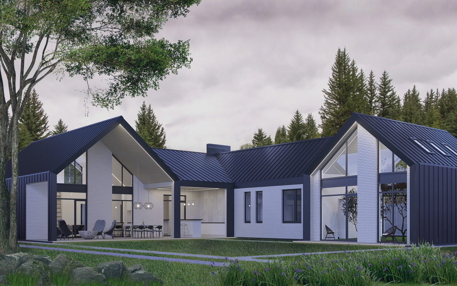 Обложка проекта: Дом в стиле BarnHouse (БарнХауз)