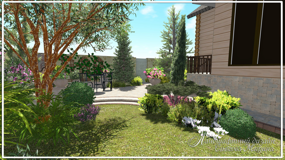 Маленький дворик в средиземноморском стиле