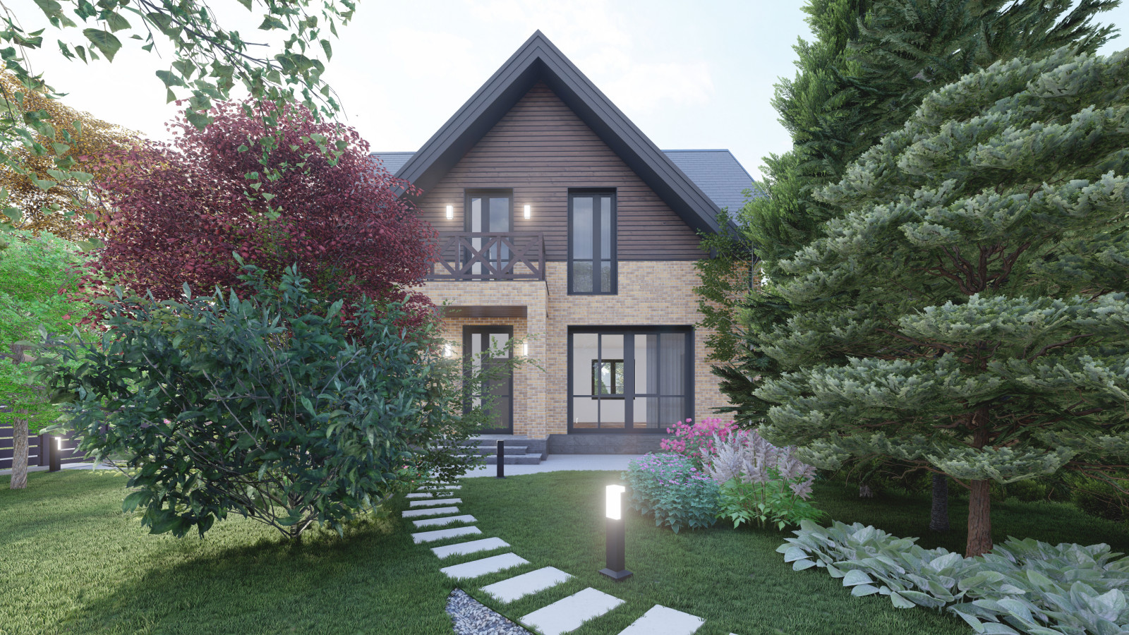 Комплексный проект дома и участка в Чертовицах