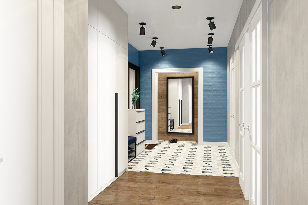 Квартира 60 кв.м  в стиле лофт + современный стиль.