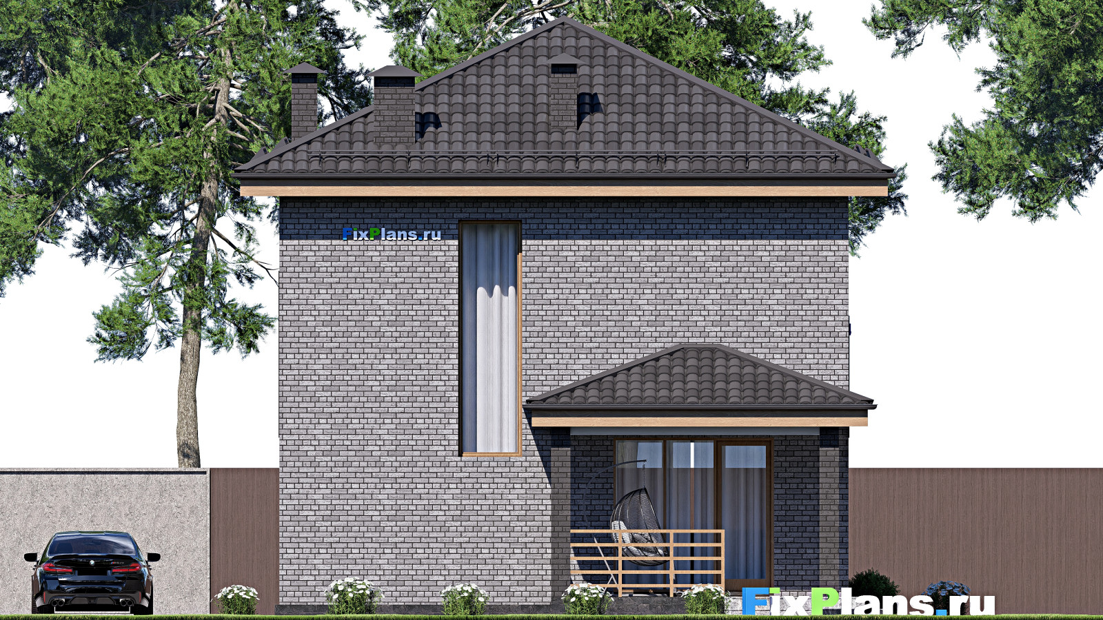 Проект двухэтажного дома 13х9 м S136м2 F-17018
