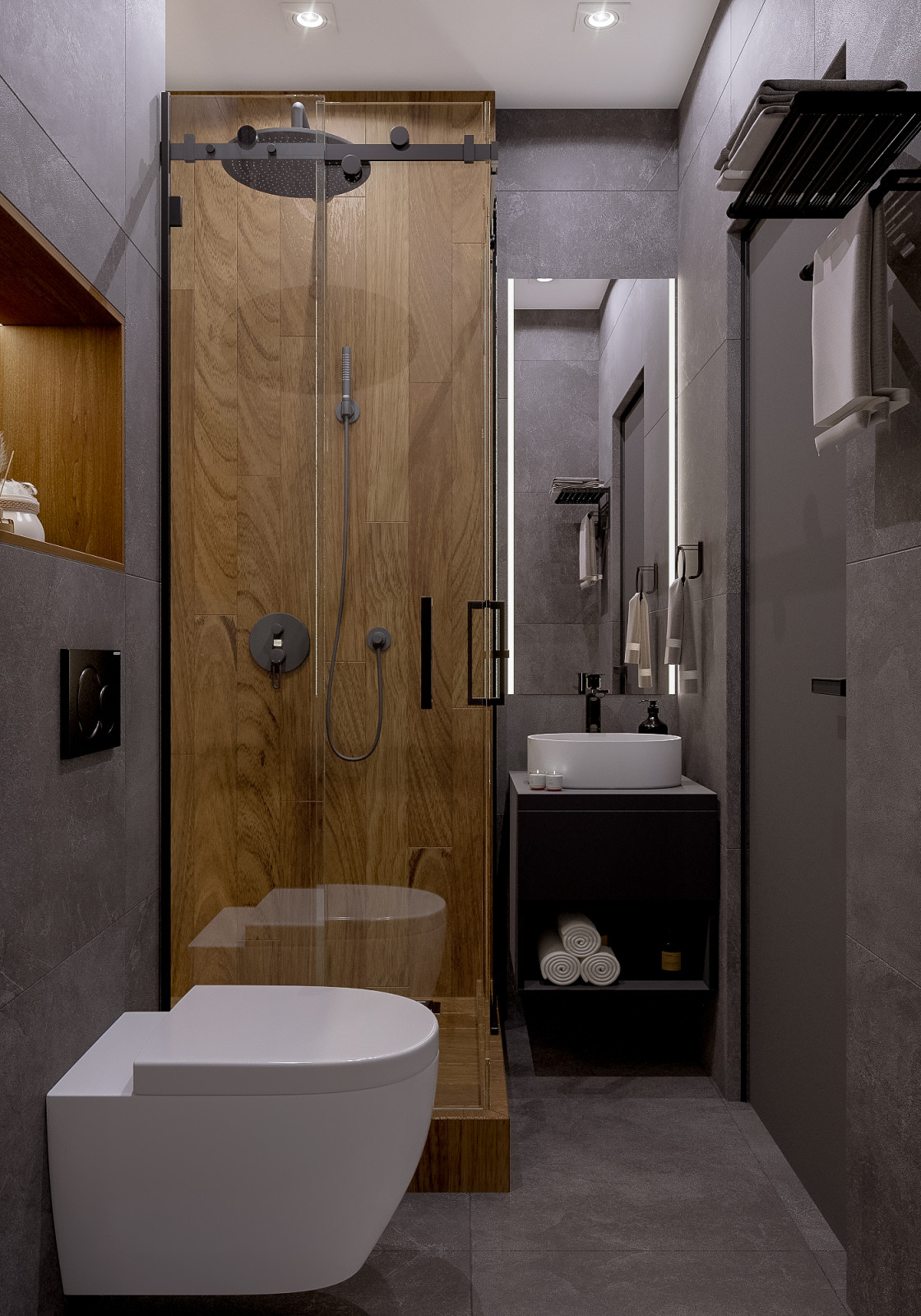 Квартира в современном стиле с элементами Лофт