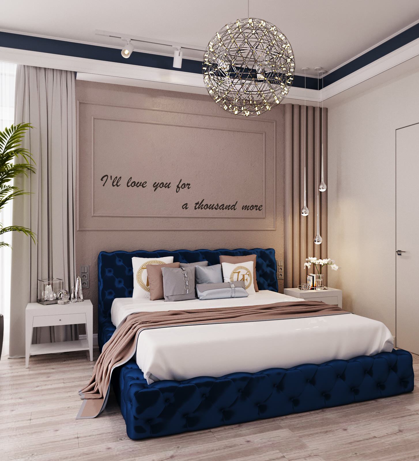 Визуализация спальни.