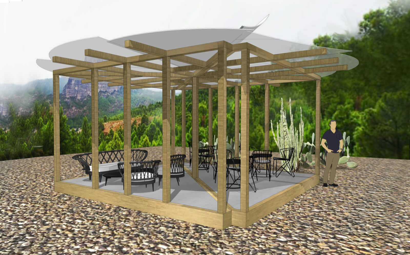 outdoor pergola design-consept