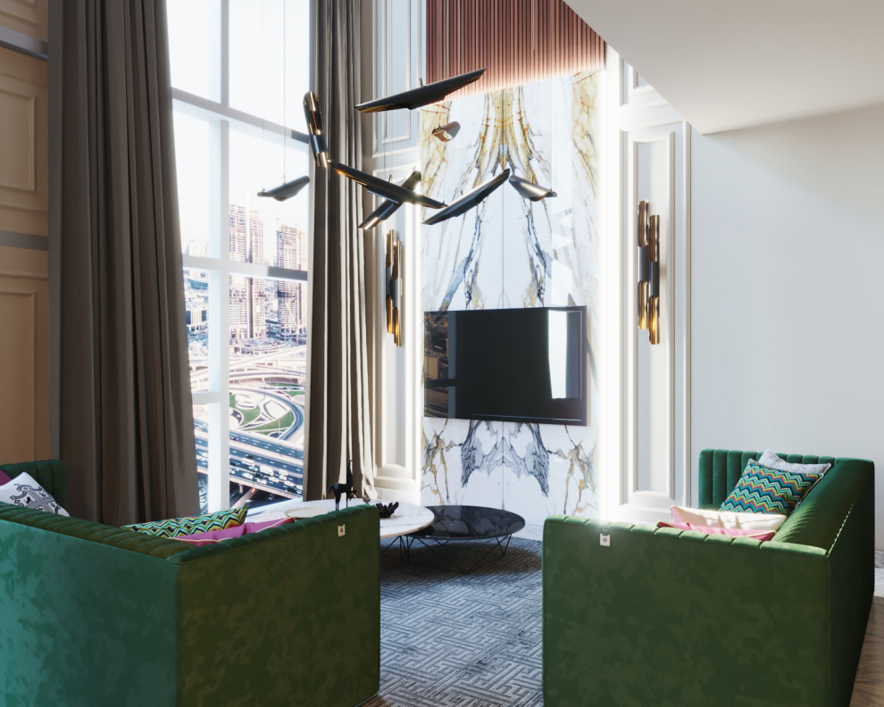 Квартира 70 кв.м. Кухня и гостиная