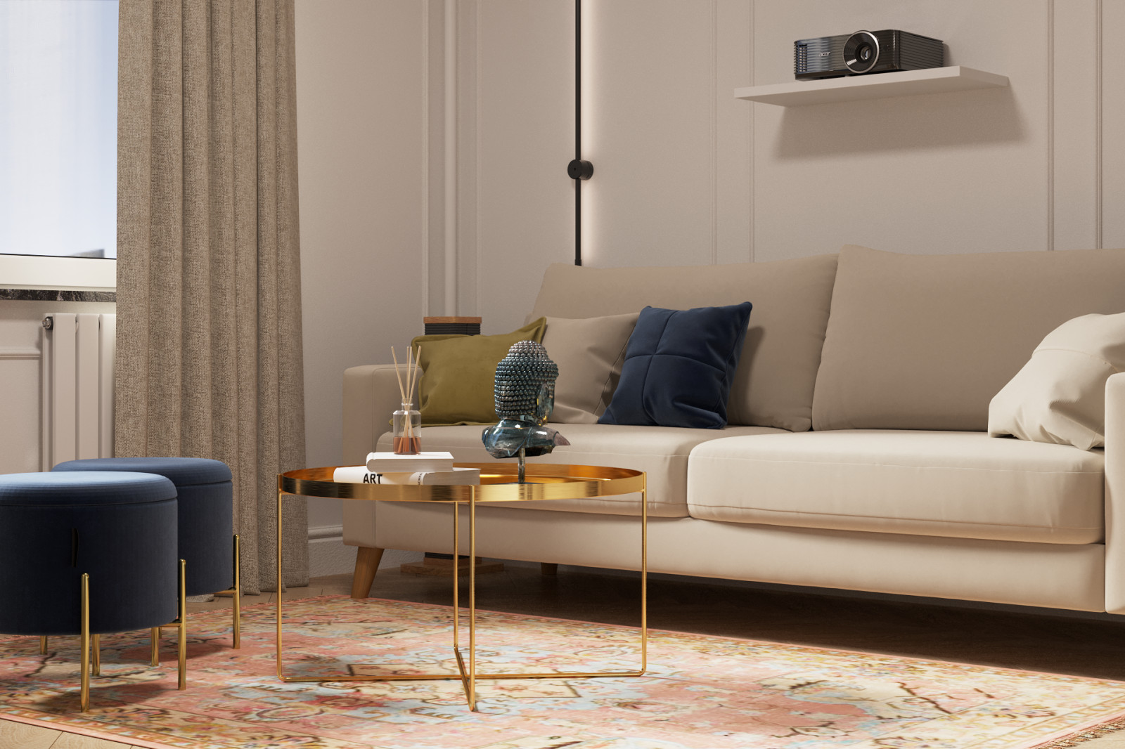 Проект интерьера квартиры "DANSE"