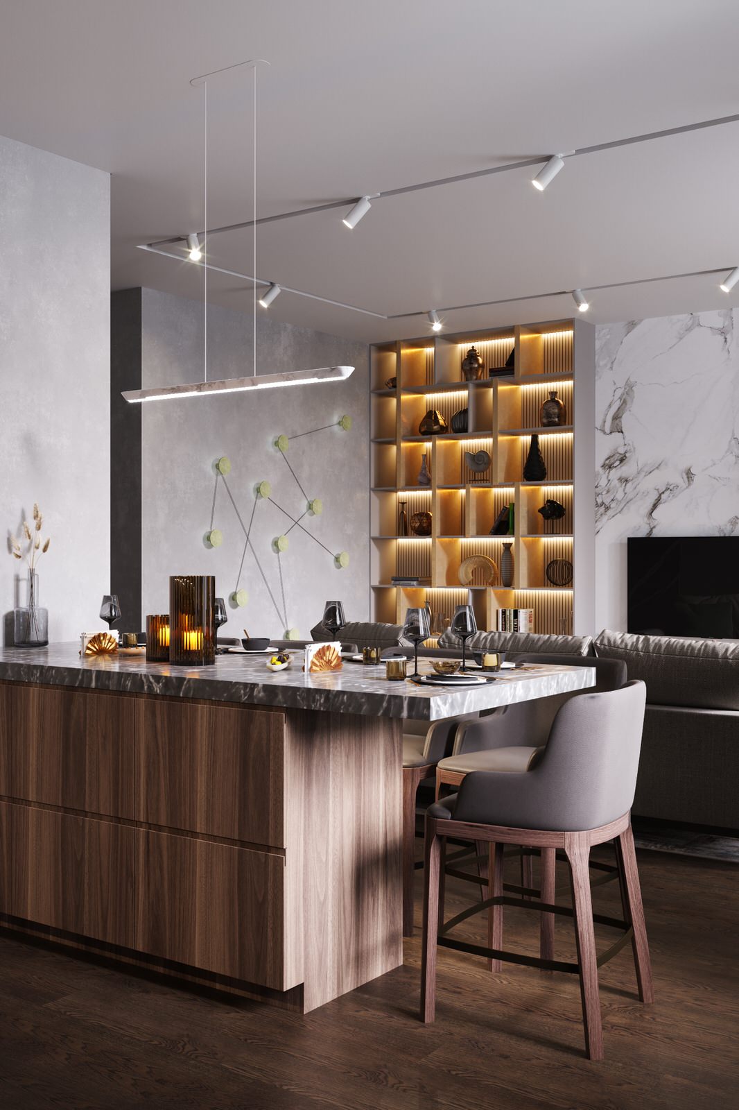 Квартира 110 кв. м. в современном стиле ЖК Red Side.