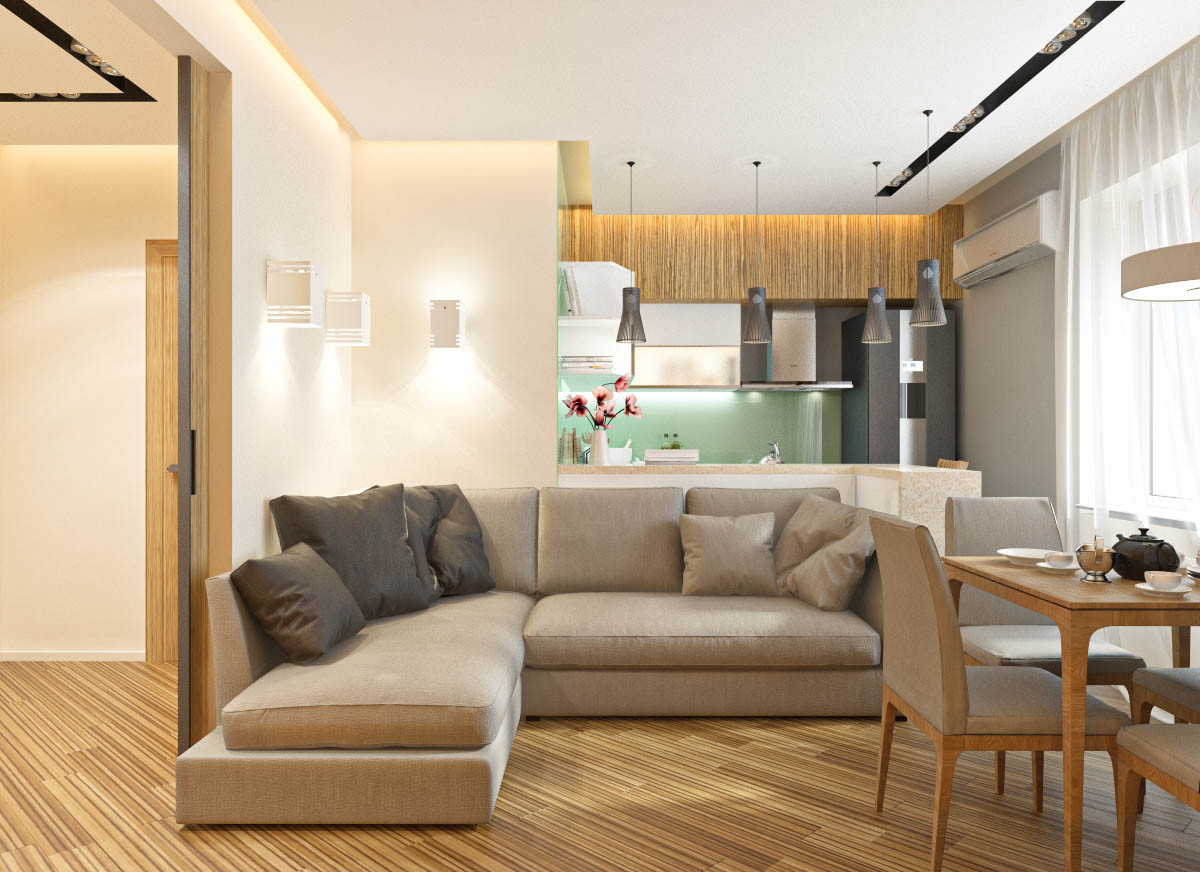 Визуализация гостиной