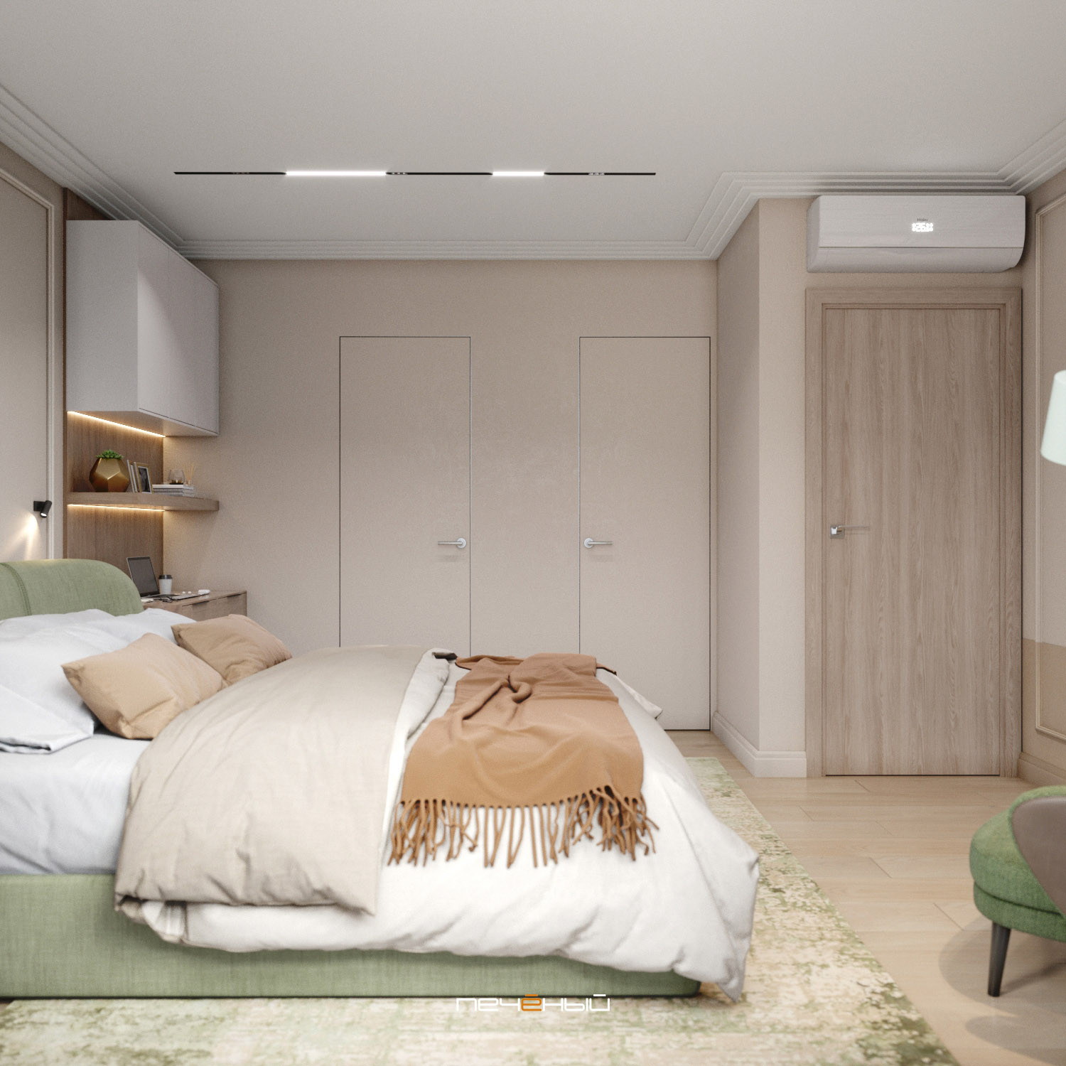 Гармоничный проект трёхкомнатной квартиры