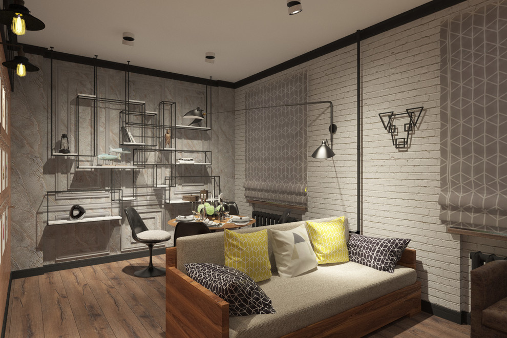 Гостиная в стиле Лофт