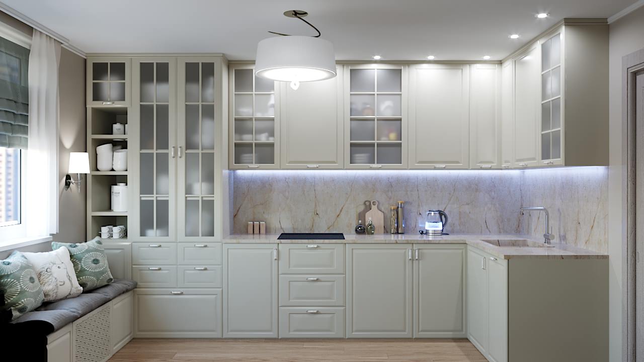 Кухня в стилистике "Современная классика"