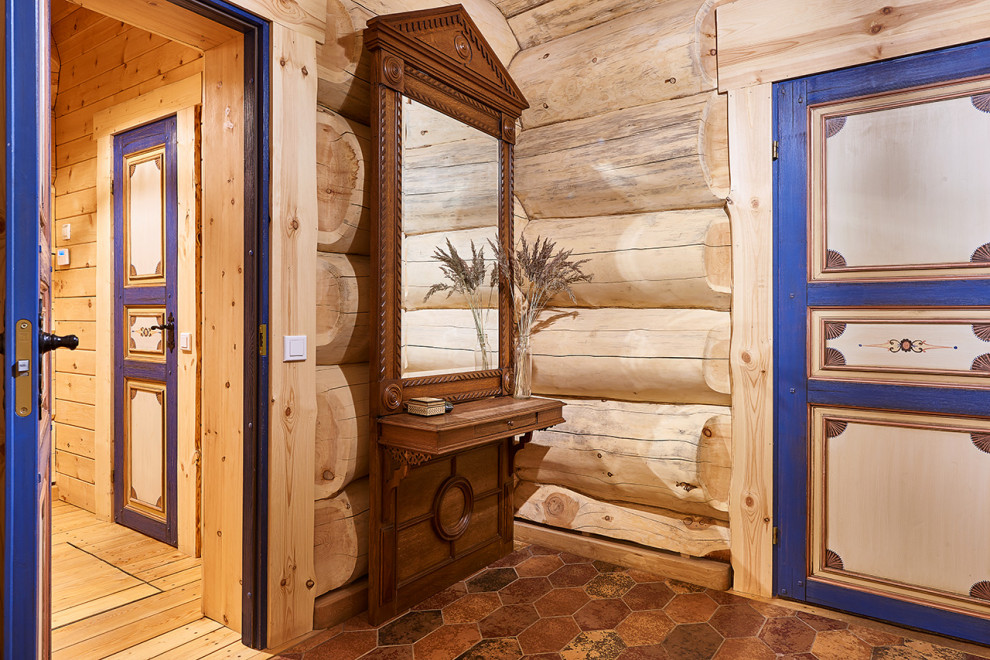 Интерьер деревянного дома в русском стиле