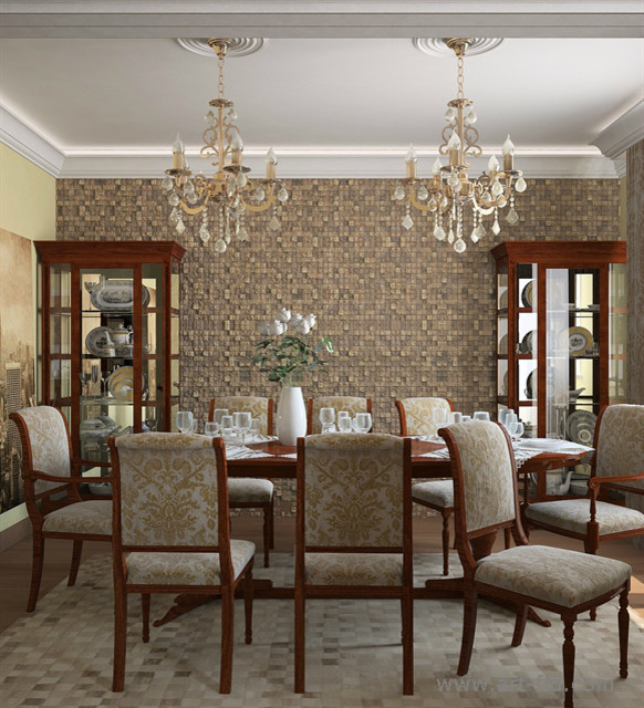 Классическая столовая в ЖК Живой ручей, в Санкт-Петербурге